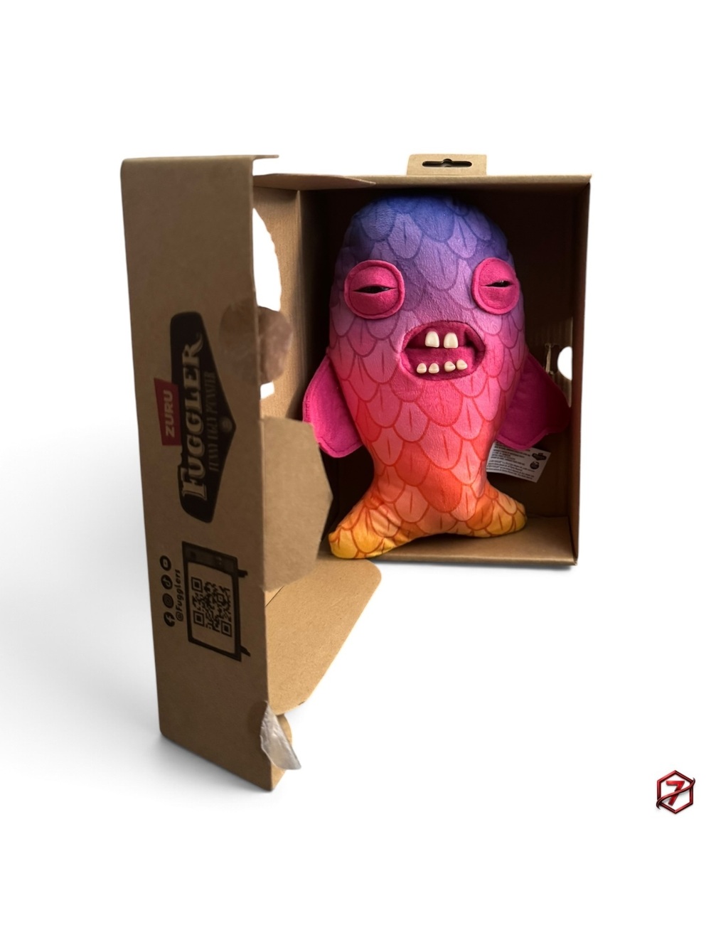 Fuggler Chaos Crew Cod Father Purple Pink Fish 9in Plush ZURU Boxed